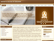Tablet Screenshot of kaviyattucollege.com